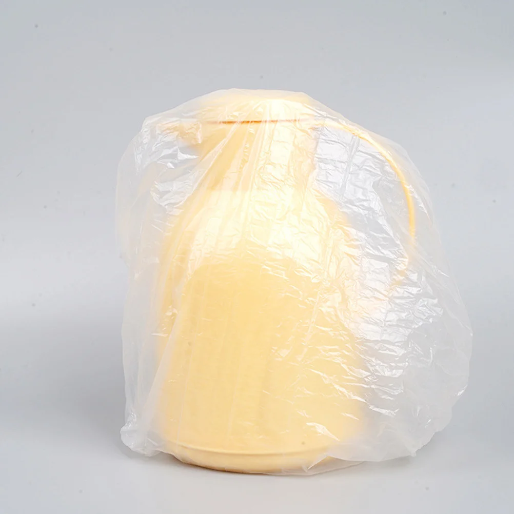 20Pcs Penutup Plastik Elastis Sekali Pakai untuk Makanan, Pembungkus Makanan Elastis untuk Mangkuk Dapur, Piring, Alat Penggorengan Udara, Pembungkus Roti, Pelindung dari Debu