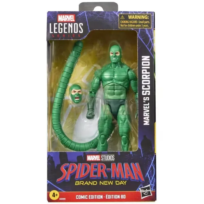 Op voorraad: Marvel Legends, gloednieuwe Scorpion 6-inch beweegbare figuur, verzamelobject, perfect als cadeau.