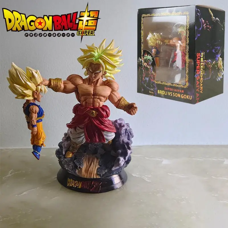 

Dragon Ball 17cm Broly Figures Gk Super Saiyan Broli Vs Goku Action Figures Pvc Anime Model Collection Toys Decoration Gifts