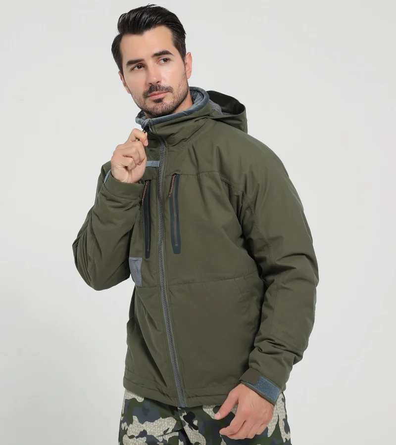 Green Men\'s Incinerator Aerolite jacket fall winter camouflage waterproof insulation fishing fishing clothing