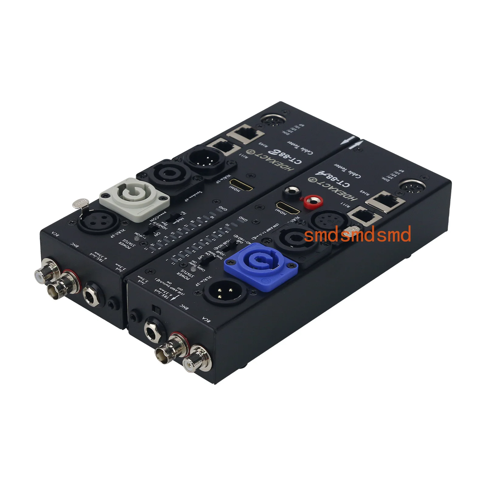 CT-78(A)/CT-88A Sender & CT-78(B) /CT-88B Receiver Audio / RJ45  Cable Tester Kit for 16 Types Including Type-C