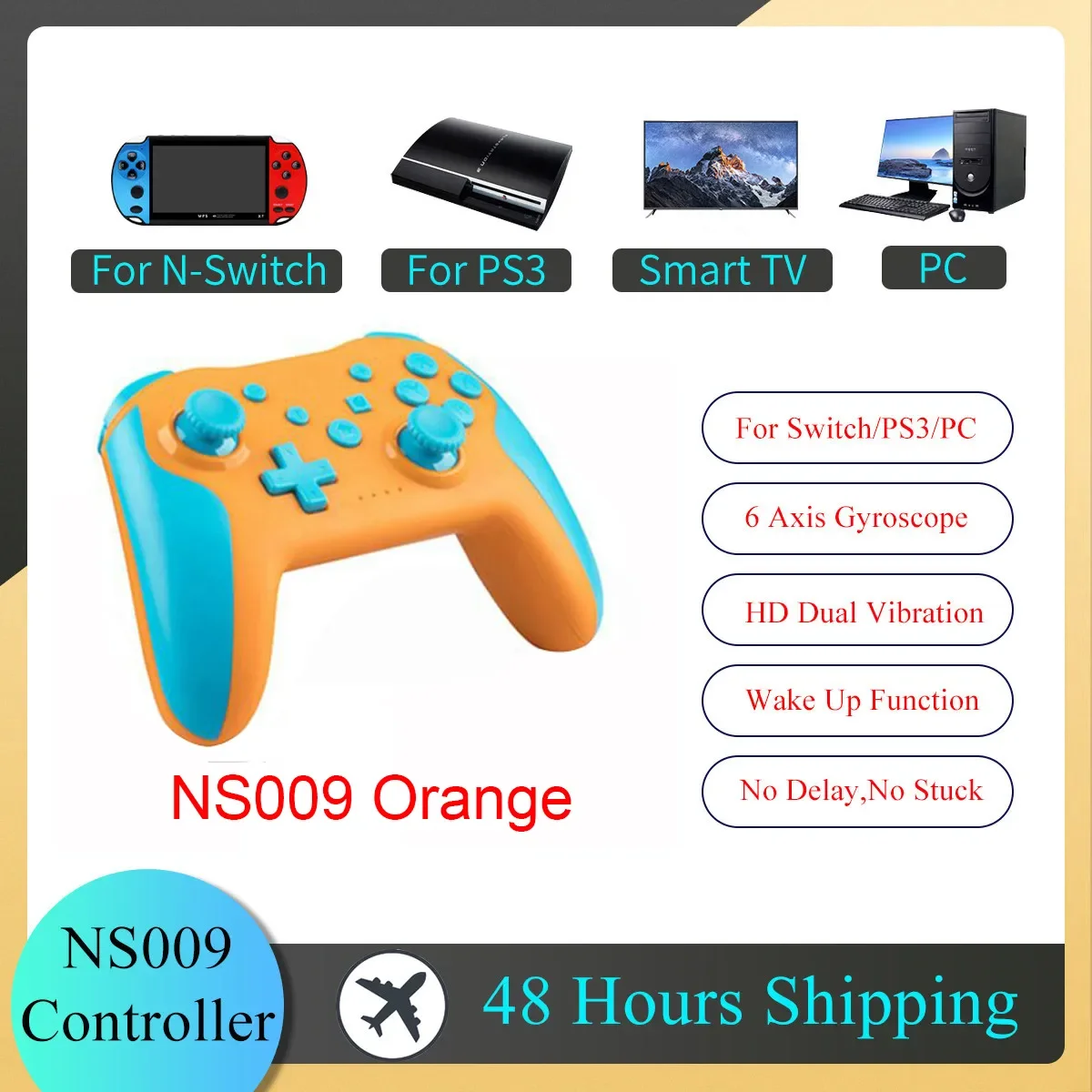 GAMINJA NS009 Bluetooth Game Controller Wireless Gamepad For