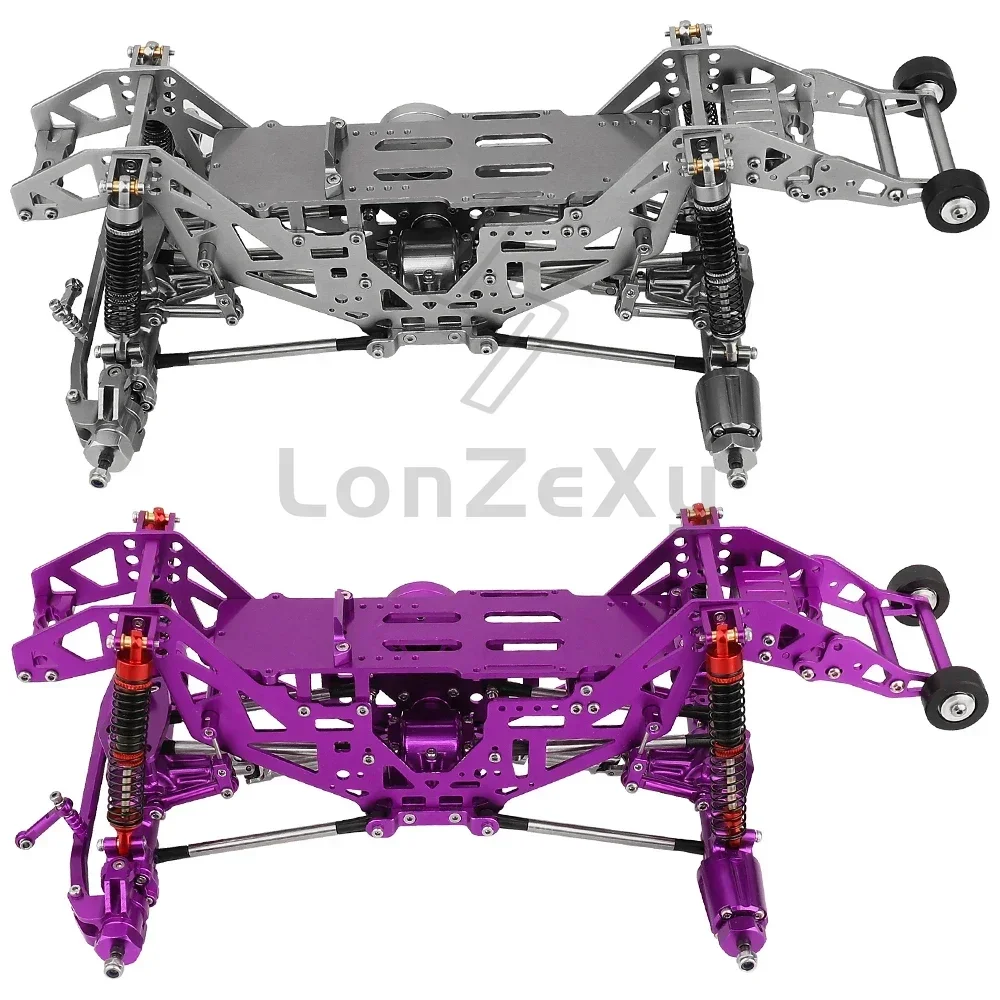 Metal Upgraded Alloy Medium Wave Gear Box Left and Right Outer Side Protection Guard Plate Chassis for LOSI 1/18 Mini LMT Parts