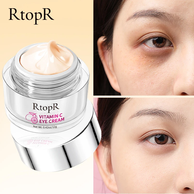 

RtopR Vitamin C Anti-wrinkle Eye Cream Fades Dark Circles Smoothes Eye Lines Whitens Delays Aging Eliminates Edema Eye Care