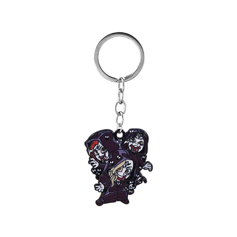 Vintage Six-Winged Unborn Key Pendant Keychain