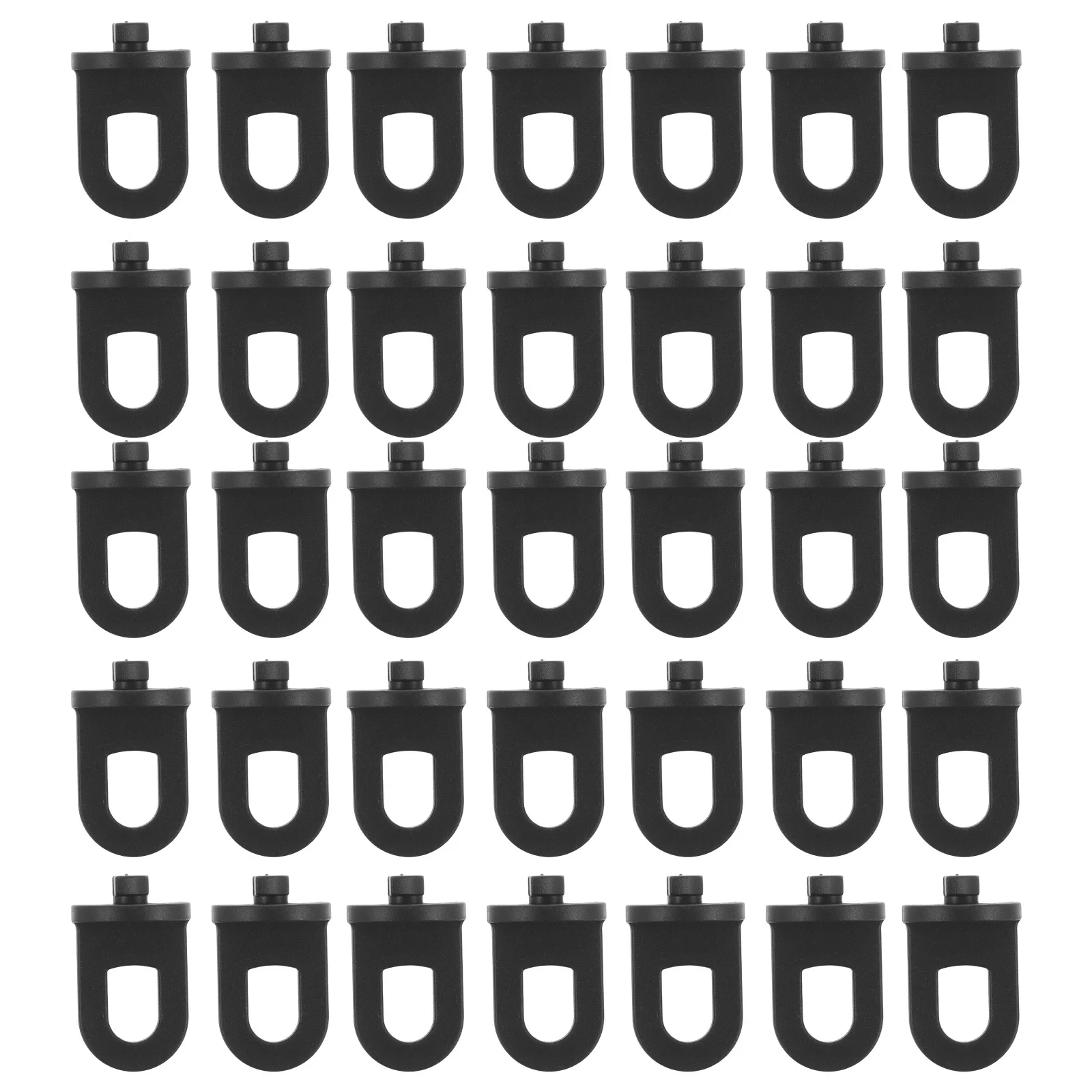 Abrazaderas para invernadero, gancho de Clip para colgar en pista, Clips de soporte para plantas de plástico resistente, macetas colgantes para interiores, accesorios de jardín, 100 Uds.