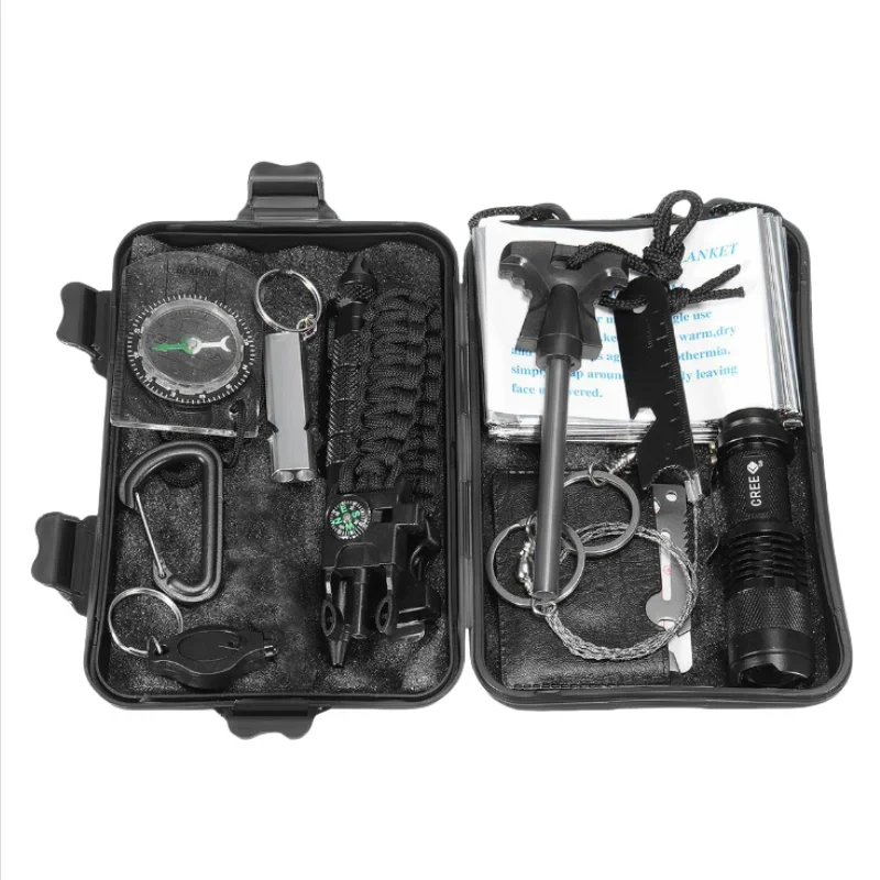 Multi Functional Outdoor First Aid Kit Travel Outdoor Equipment Survival Treasure Box Survival Tool Set Emergency Supplies