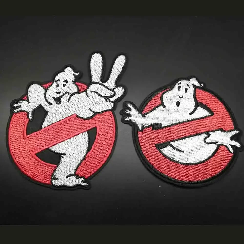 Ghostbuster Embroidered Iron on Patches Punk Patch Horror Movie  Tactical Stickers Morale Badge for Backpack Clothes Accessory