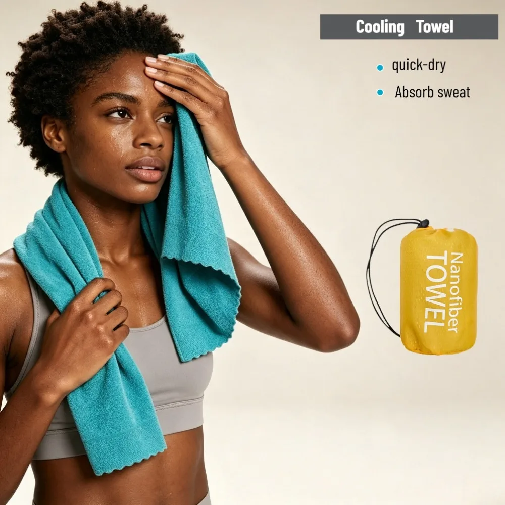 Quick Dry Microfiber Towel - Ultra Absorbent, Compact & Sandproof for Gym, Beach, Travel & Swimming, Lightweight Sports Towel
