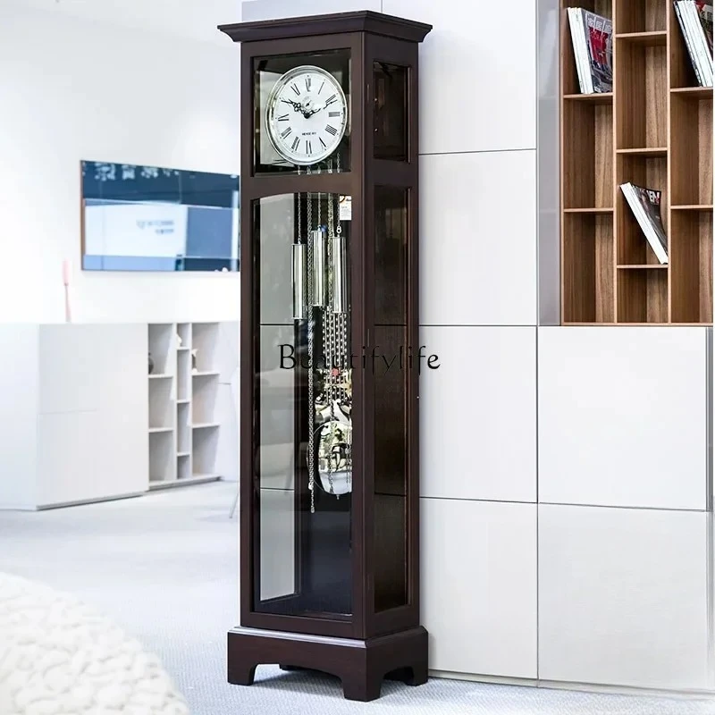 

European floor clock living room modern simple American mechanical light luxury floor clock