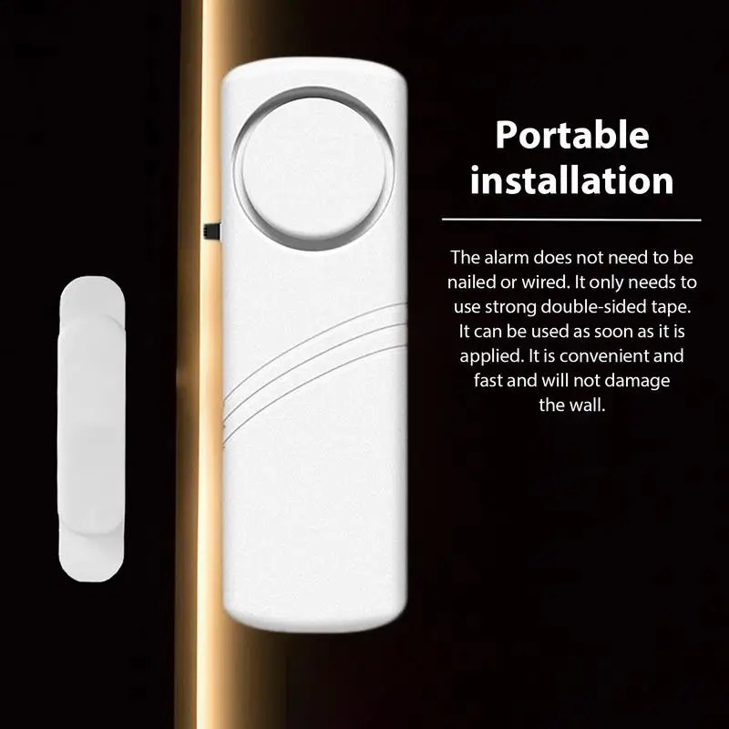 Door Window Alarm Wireless Door Easy Installation Door Open Alert Alarm Door Stopper Wireless For Home Cars Home Security