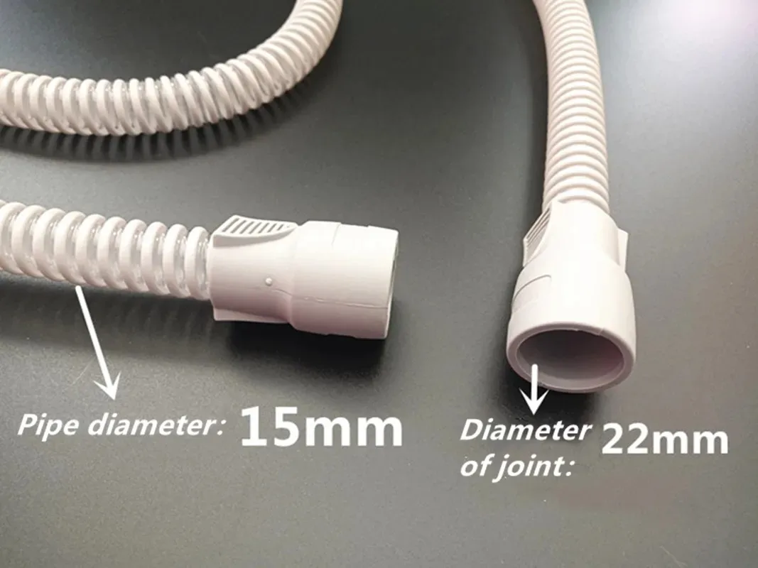 CPAP Slim Tubing 15mm Inner Diameter  22mm Caliber Non-Invasive Ventilator Circuit  Anesthesia  Pipe For All CPAP Machine