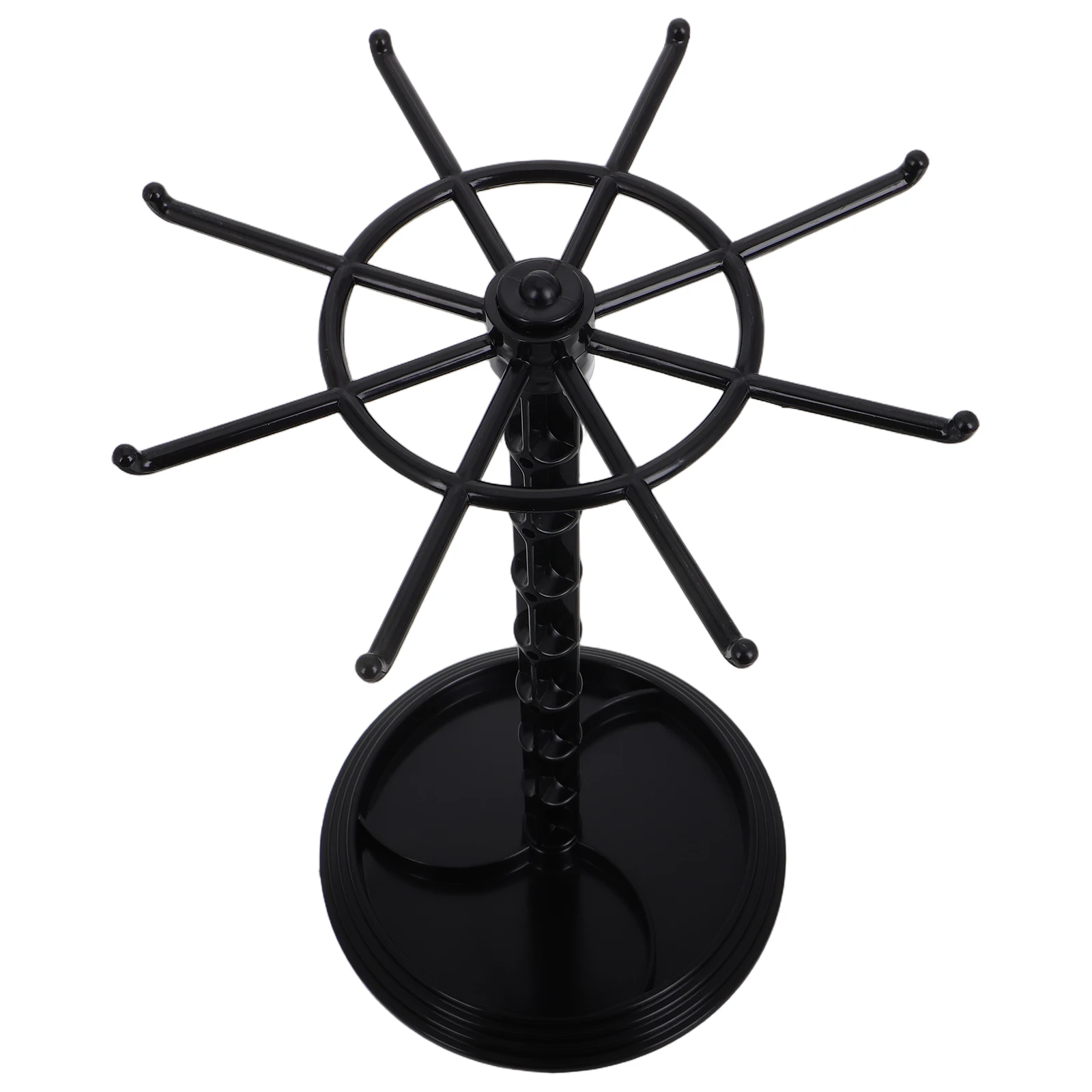 

Jewelry Storage Rack Keychain Display Stand Rotating Necklace Holder Bracelet Organizer Desk Accessory Tree Earring Collection