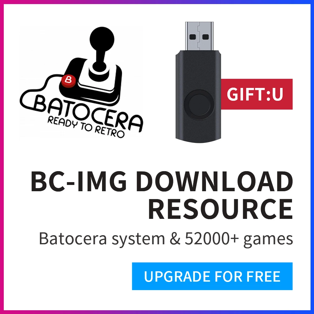 Batocera-IMG System 80+Emulator&52000+Game Resources For PS3/PS2/PSP/Wii/Sega Saturn/N64/XBOX/3DO/MAME 10000+3D Games