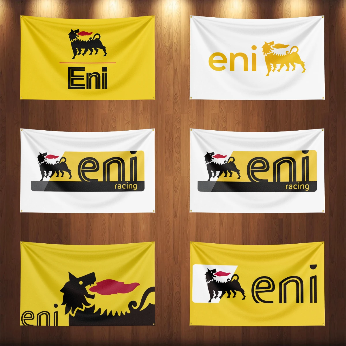 3x5 قدم E-ENIs موتور زيت السيارة العلم موتورين سباق ورشة عمل لافتات السيارات نسيج العلم في الهواء الطلق للزينة زيت المحرك