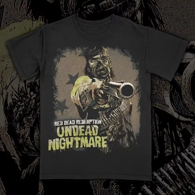 Nouveau T-shirt Red Dead Redemption pour homme, collection été 2026 – T-shirt imprimé à col rond unisexe, tendance et très demandé