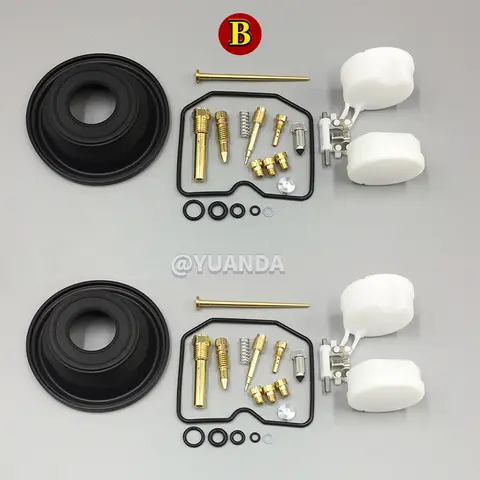 KLE 500 Motorcykel Förgasare Reparationssats För Kawasaki KLE500 1991-2005 Kolvvakuummembran och flottördelar 10 best sales kawasaki 500 gpz - №7