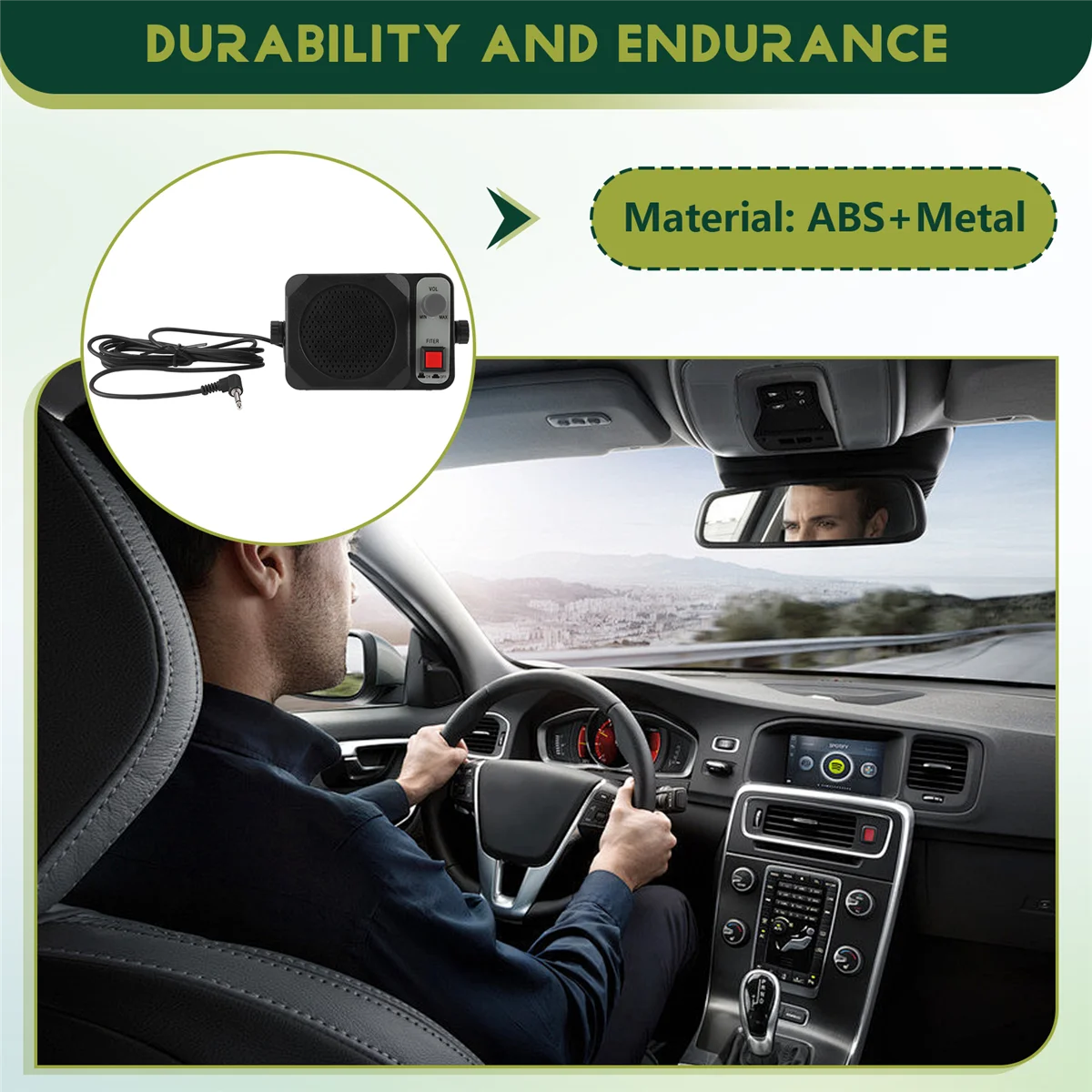 ABAN -650 Mini External Speaker ts650 For ICOM Ham Radio CB Hf Transceiver Car Walkie Talkie