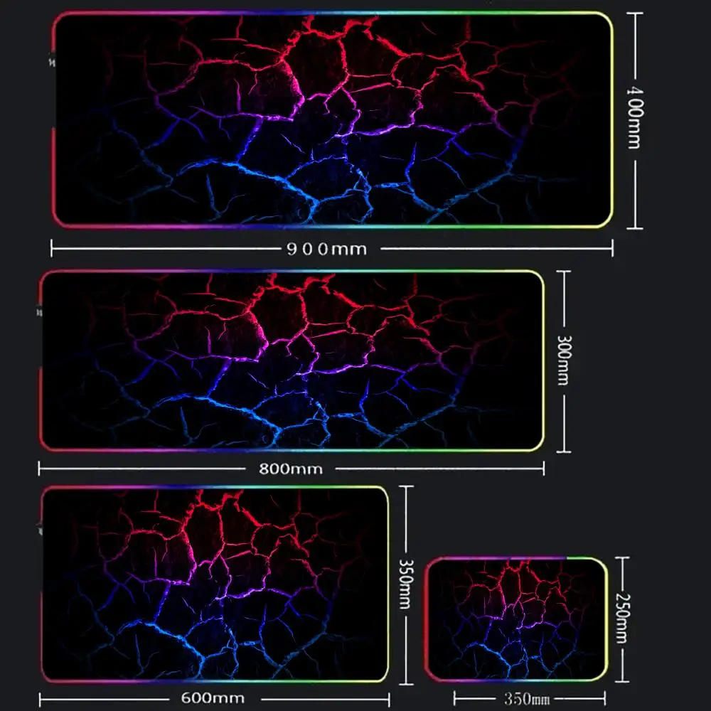 أضواء النيون ماوس الوسادة كبيرة RGB لوحات ماوس الألعاب مصباح ليد حواف مقفلة لعبة اكسسوارات الجدول منصات الكمبيوتر حصيرة لوحة المفاتيح XXL 90x40cm #4
