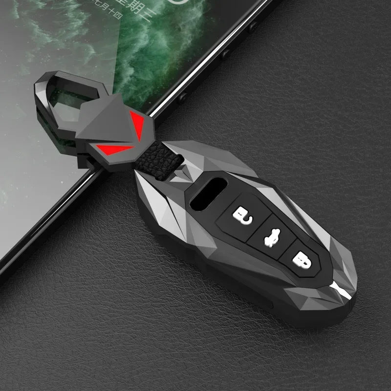 

Car Key Case Cover Suitable for Audi Key Kit A6L A7L A8L Q7 Q8 A4L Q5L Zinc Alloy Key Protector Fob