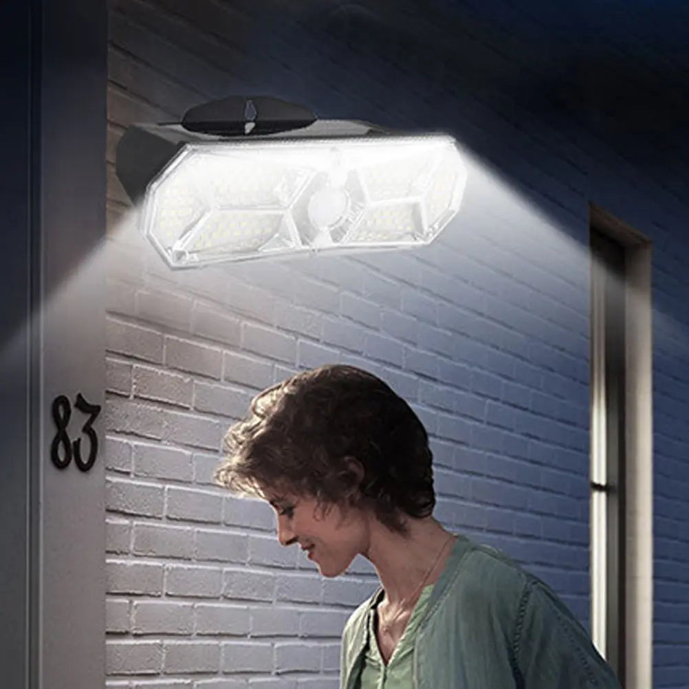 

Solar Wall Light Outdoor Yard LED Body Induction Polysilicon Smart Sensor Water Resistant Solar Energy Saving Bright Practical