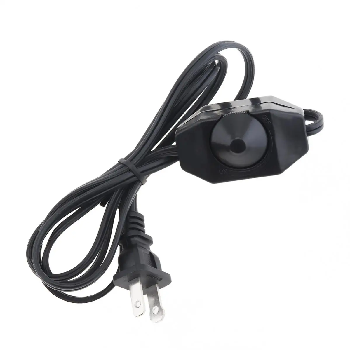 Rotary Dimmer Switch Power Cable Knob Adjustable Controller Switch with 1.4M Extension Power Cord for Dimming