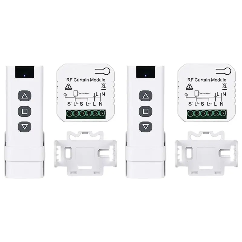 

ABBY-2X Tuya Wifi Умный контроллер для штор и рулонных жалюзи, мотор для рольставней, дистанционное управление через приложение Smart Life, совместимость с Alexa и Google