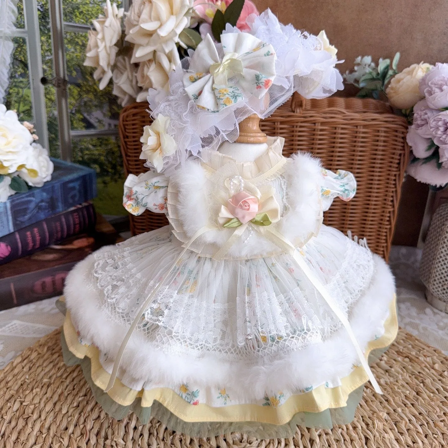 

Любовь одежда для куклы 58 см, 20 см, 15 см, 10 см, хлопковая кукольная одежда с бантом, аксессуары для волос, бесплатная доставка