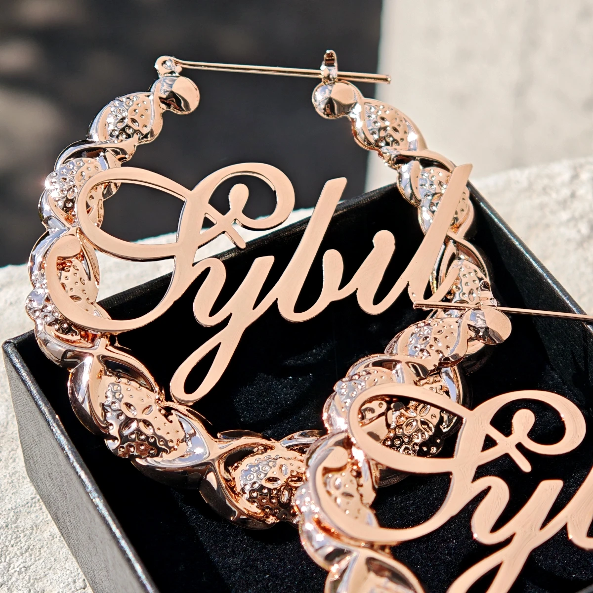 Customized Stainless Steel Jewelry Charming Ladies' Jewelry Custom Name Earrings Fashionable Earrings Banquet Party Accessories