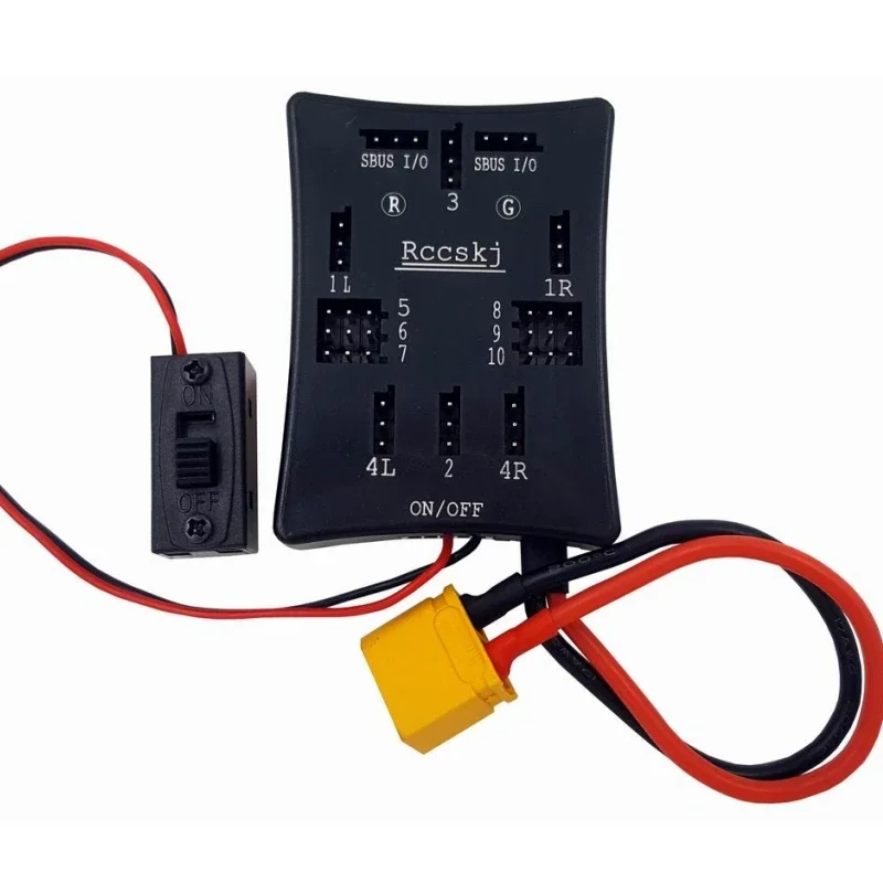 VIVaSRccskj 8105 SBUS Servo Section Board Power Distribution Smart BUS DB Box Receiver Channel Expender 4.8-8.4V In For RC Turbo