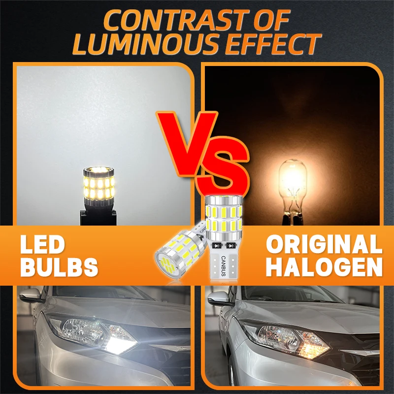 JIACHI 100 قطعة W5W 194 168 لا خطأ T10 Led Canbus لمبات مصباح 12-24 فولت 3014 30SMD لملحقات السيارات وقوف السيارات الضوء أزرق أحمر أصفر