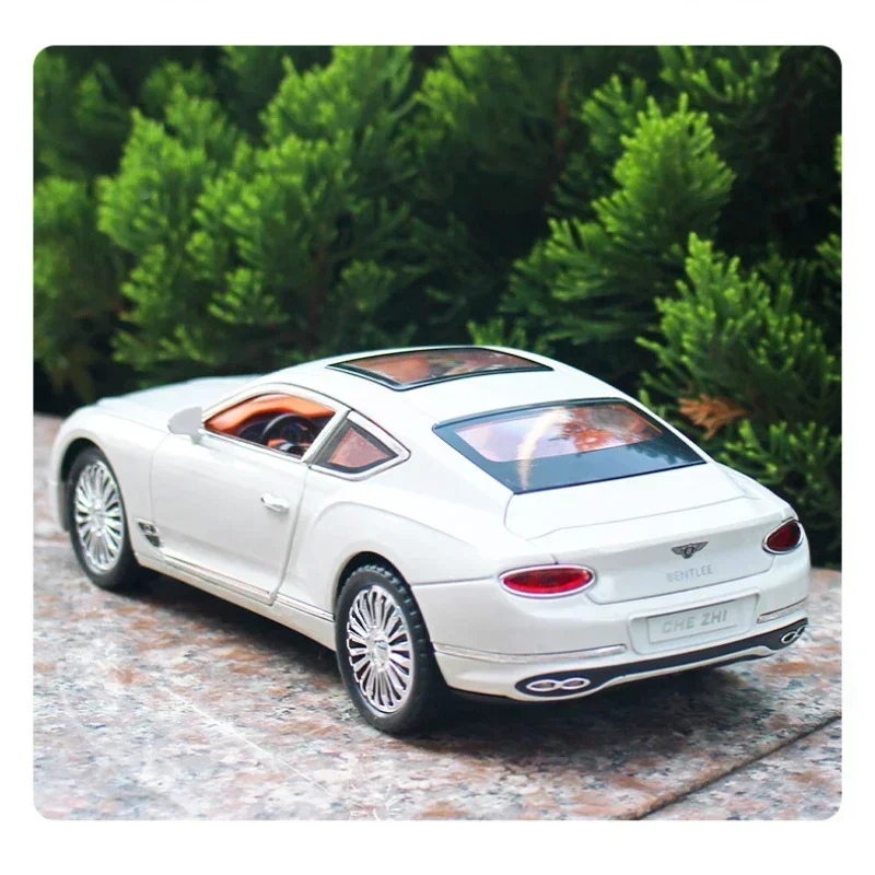 1:24 Bentley Continental Hohe Simulation Diecast Metall Legierung Modell auto Sound Licht Zurückziehen Sammlung Kinder Spielzeug Geschenke