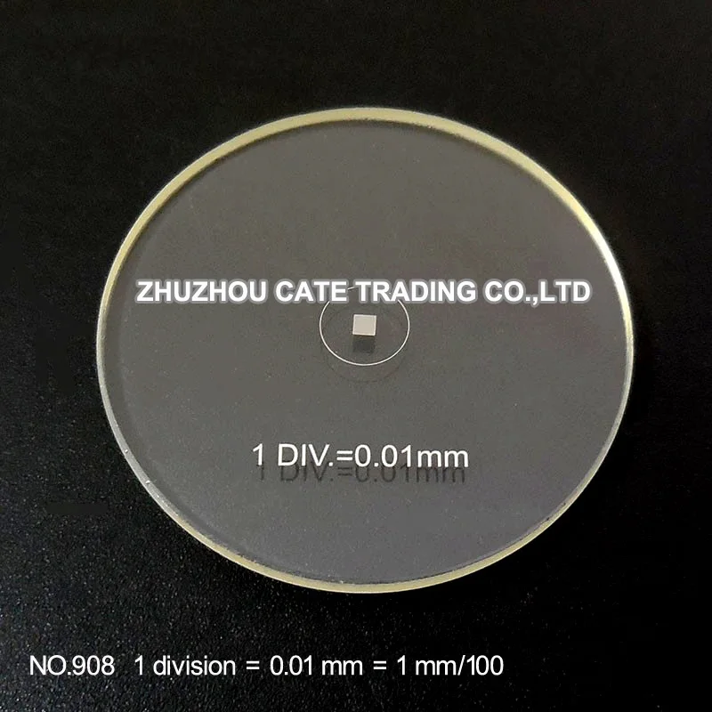 20mm Diameter Microscope Eyepiece Micrometer Glass Ocular Slides Lens Graticula Reticle for Biological Microscopio