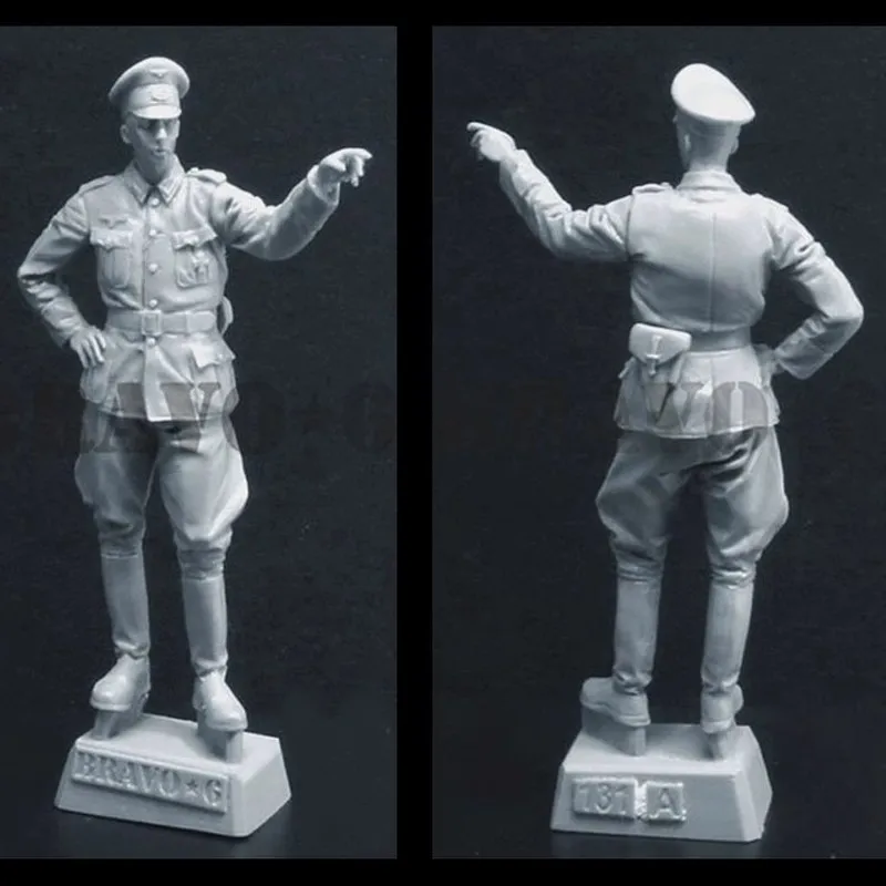 Zestaw modelarski żołnierza z żywicy w skali 1/35, żołnierz propagandowy, dowódca, figurka GK, biały model, diorama, niezmontowany, niepomalowany, zabawka DIY