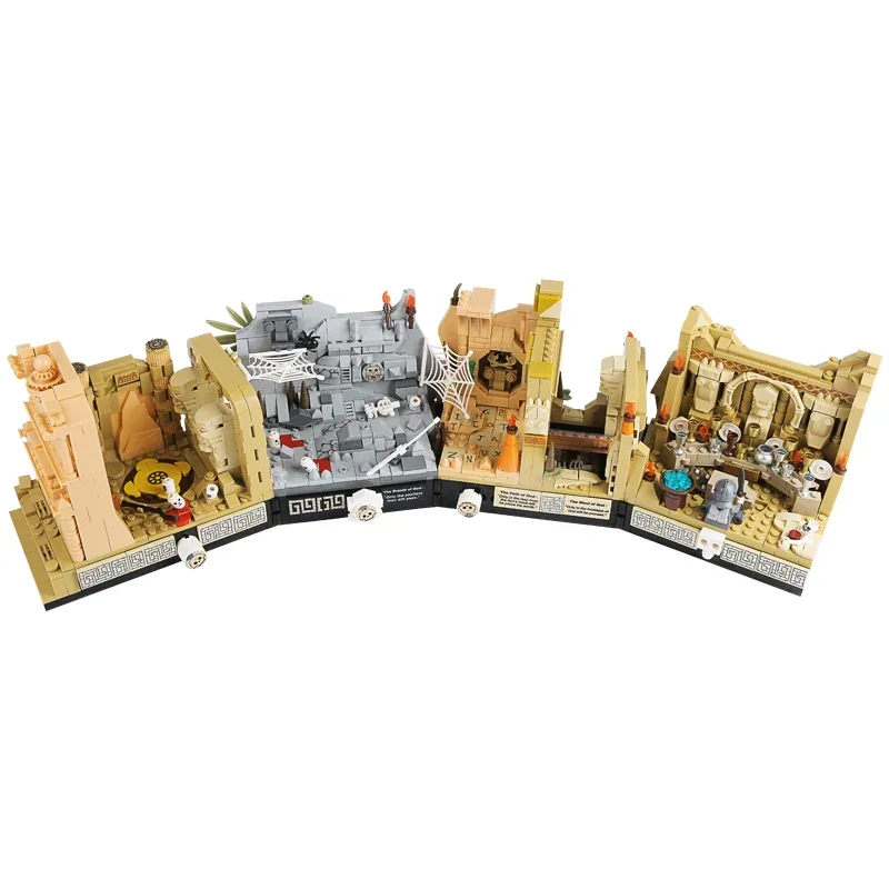 MOC Movie Indiana Jones Temple of The Classic Building Block Compatible With 77015 Tomb Adventure Scenes DIY Model Birthday Toy