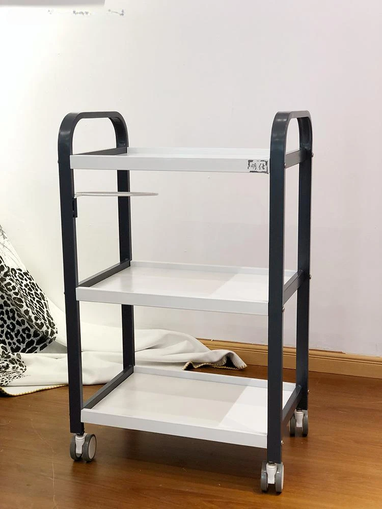 Beauty car beauty salon special trolley hairdressing and nail tool car beauty instrument multi-functional storage rack