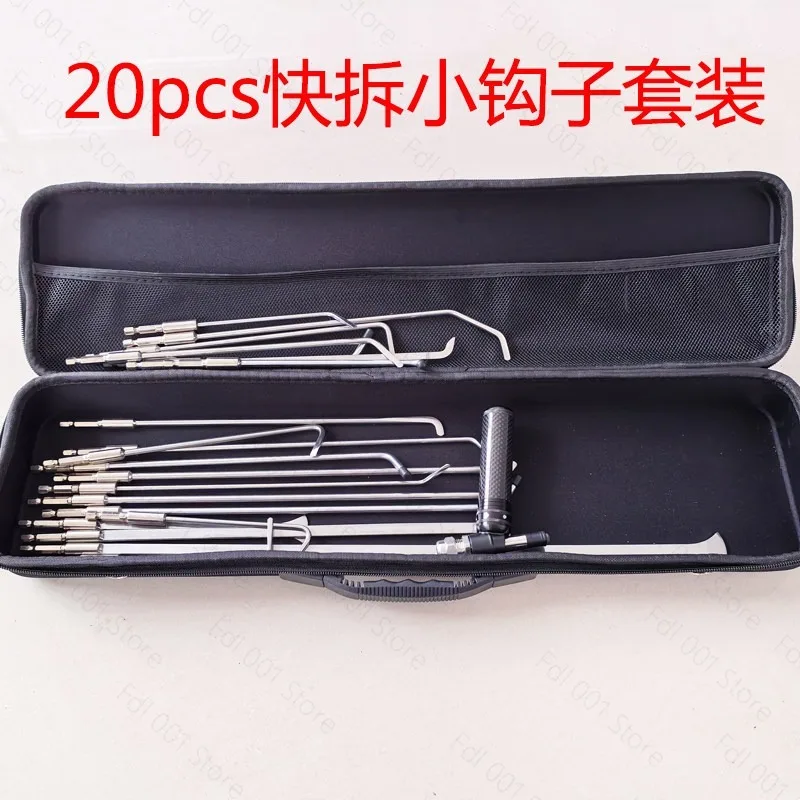 20PCS Paintless Dent Repair Rods Kit Quick Release Auto Body Dent Removal Tools