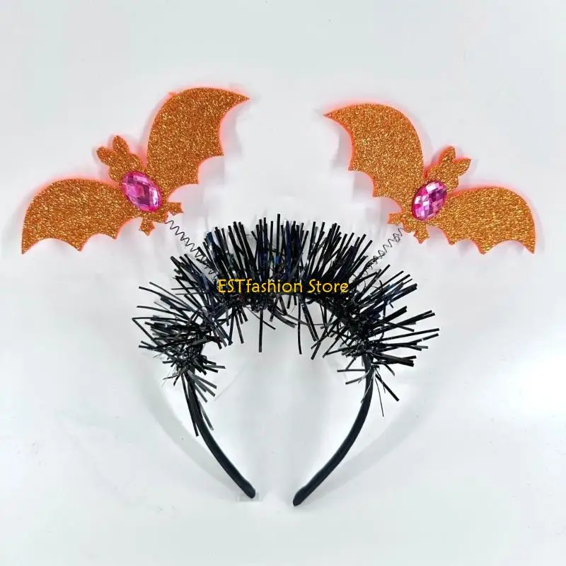 Y5GC Halloween Party đạo cụ Bat Bat Headband cho trẻ Mùa xuân làm tóc ăn thịt trang phục mới lạ Người dành cho người lớn đóng