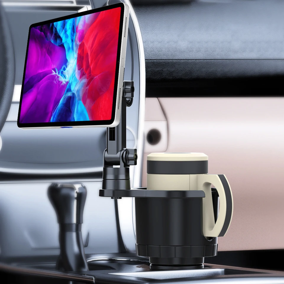 Universal Car Cup Magnetic Tablet Stand Phone Holder Drink Bottle iPad Mount Support Smartphone Mobile Phone Pad 11 inch
