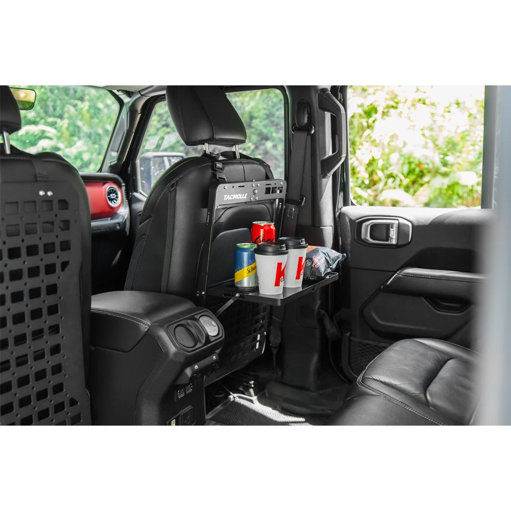 

TACMOLLE Multi-functional Aluminum Seat Back Panel With Workbench For Universal Model Maiker Offroad Car Accessories