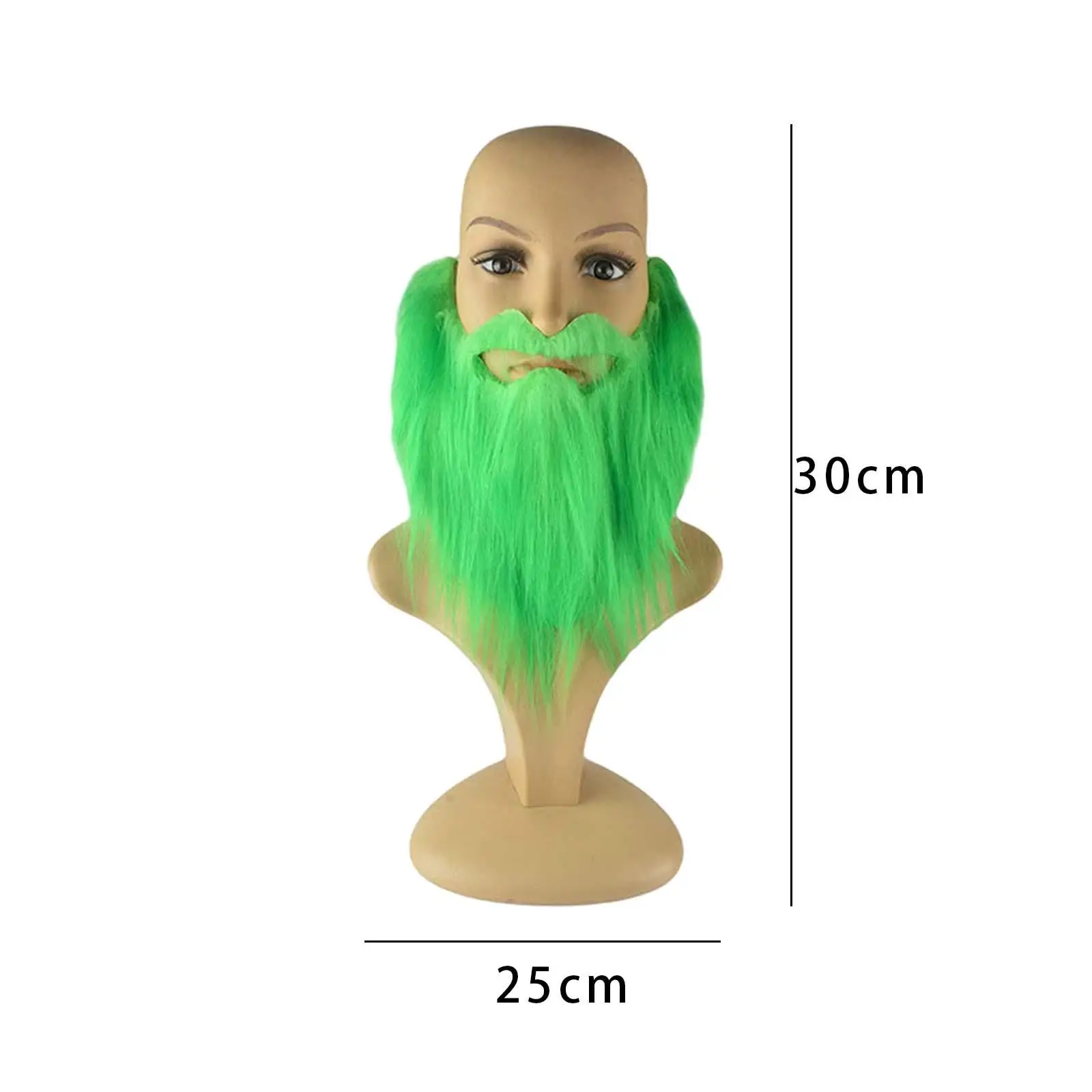 Fake Beard, Synthetic Goblin Beard, Costume Accessories, Green Beard, Mustache