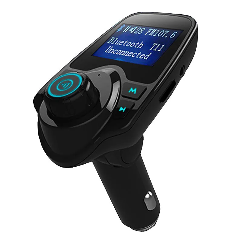 

Bluetooth Wireless Car Mp3 Player Handsfree Car Kit FM Transmitter 5V 2.1A Dual USB Car Charger LCD Display Car FM Modulator