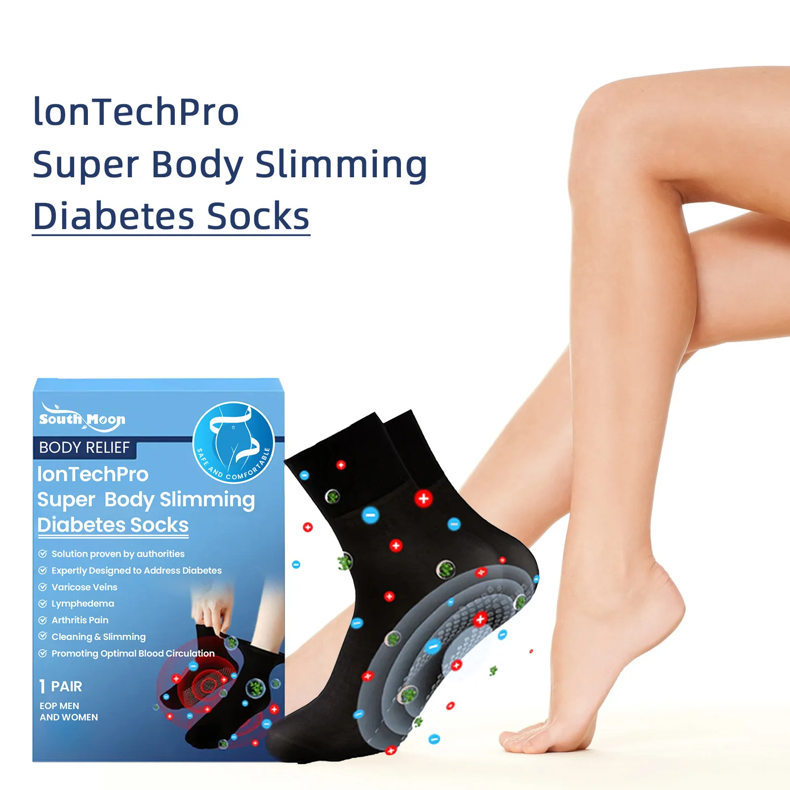 Elastic socks, breathable, skin-friendly, soft and comfortable sports and body-building anti-slip socks foot care