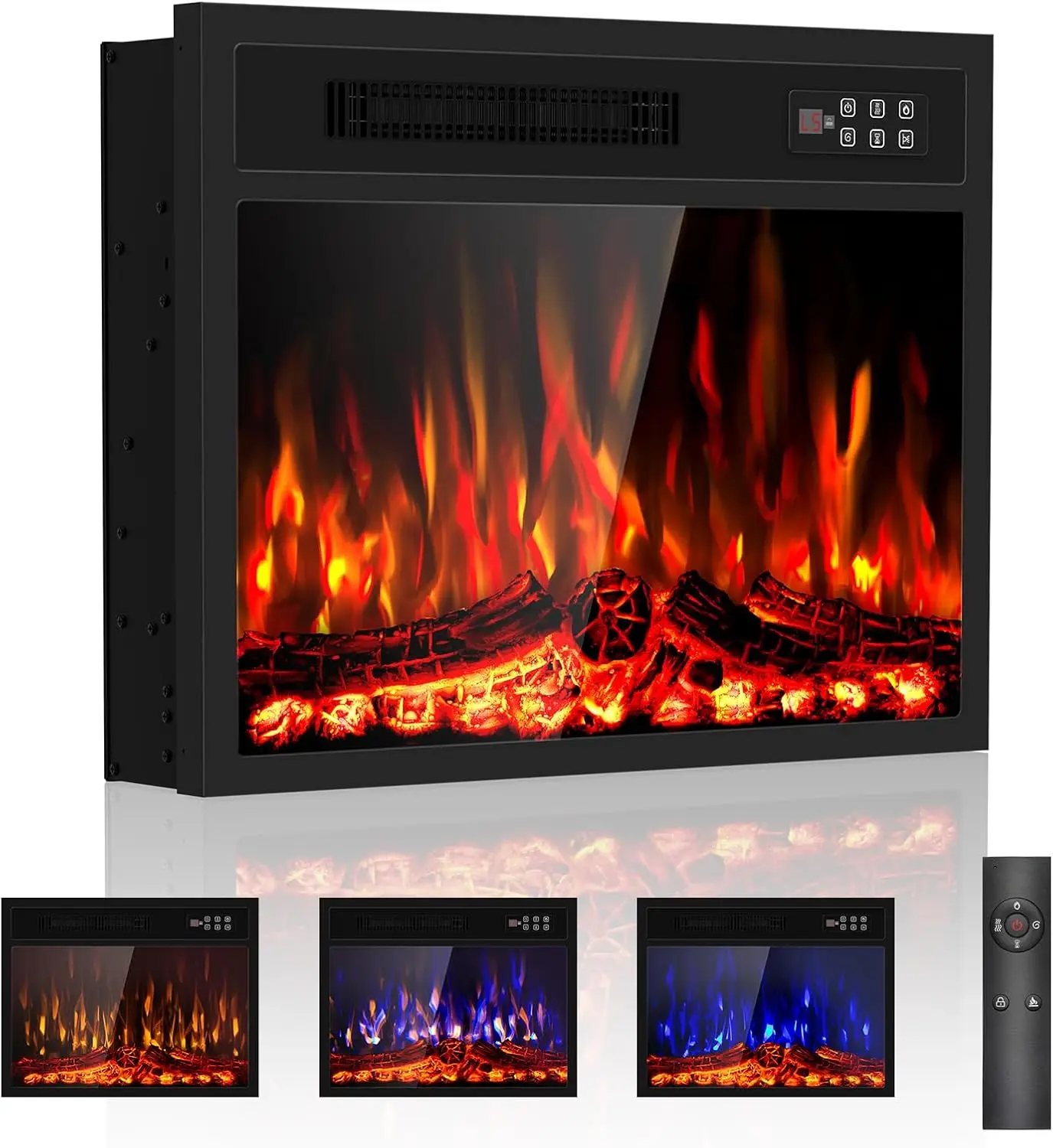 

Электрический камин светодиодный 23 дюйма-вино2