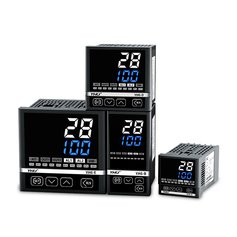 Digital PID Intelligent Temperature Controller YH6-AK1220/BK1220/DK1220/EK1220 SSR Relay Dual Output 4-20mA Thermoregulator