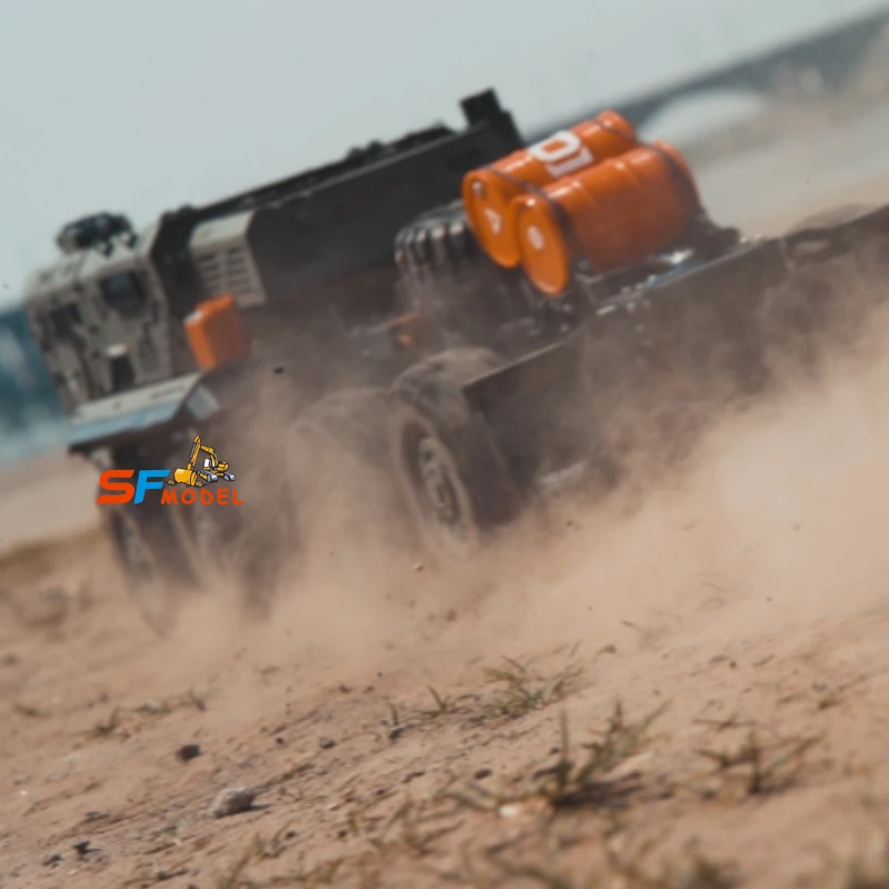 ST10X Rc شاحنة 1/10 8x8 RC سيارة نموذج معدني مع نظام الضوء والصوت التحكم عن بعد شاحنة عسكرية على الطرق الوعرة مركبة لعبة مجسمة