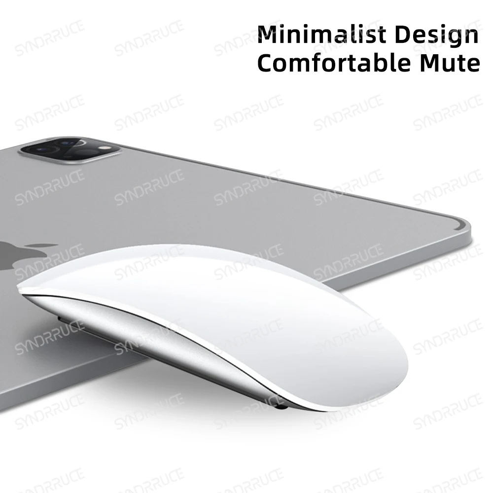 Imagem -02 - Mouse sem Fio Bluetooth Touch Adequado para Tablet Notebook Macbook Huawei Xiaomi Gamer Segure Ergonômico Gaming Mouse