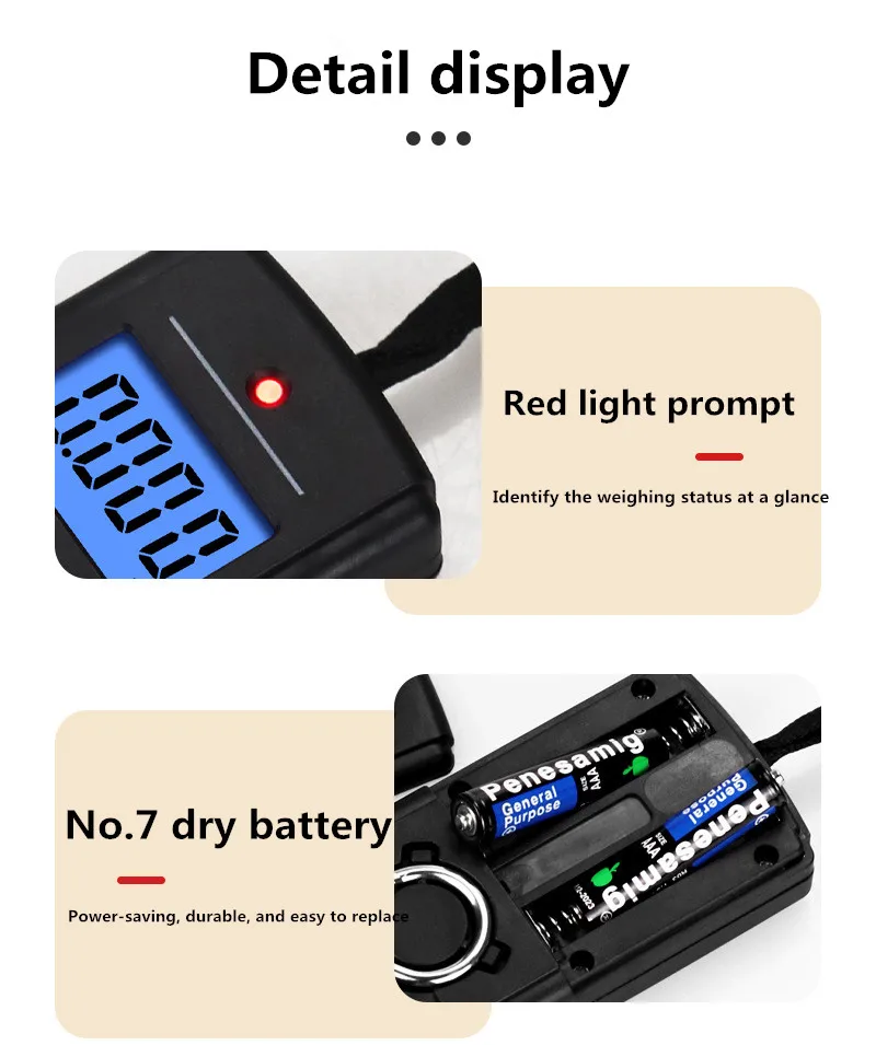 1 قطعة متعددة الوظائف صغيرة 40kg10g الإلكترونية معلقة الصيد الأمتعة Balanca المحمولة الرقمية مفيد جيب الوزن مقياس بخطاف أداة #3