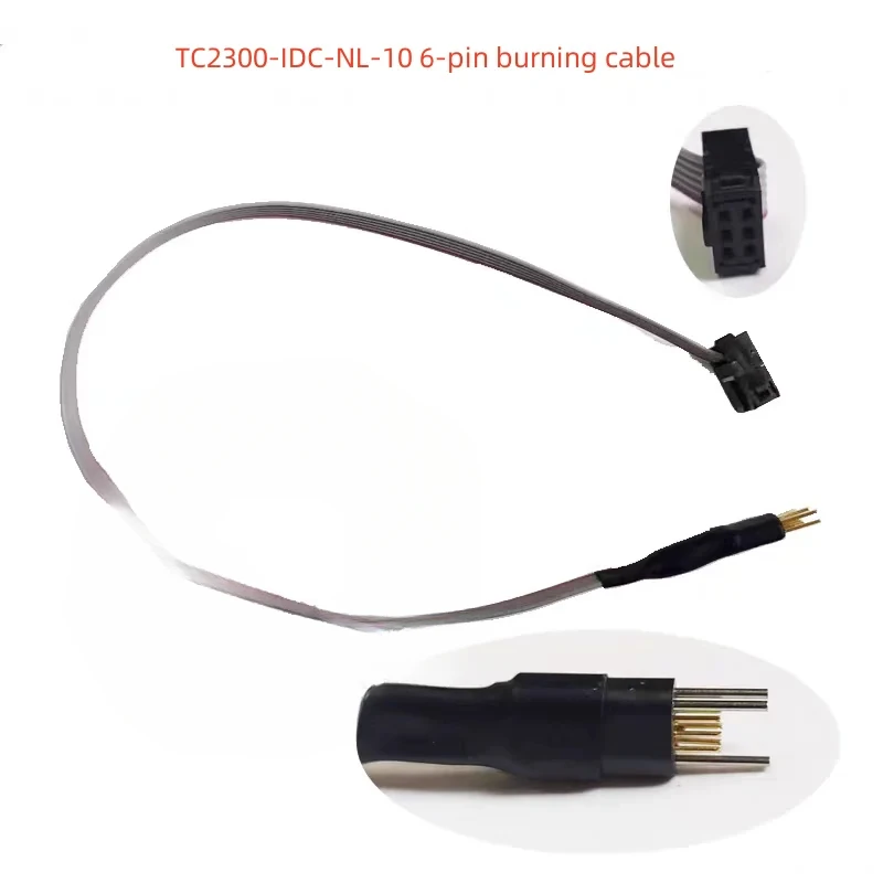 TC2030-IDC-NL-10 6-Pin Plug-of-Nails™ Spring-Pin Cable 1PCS