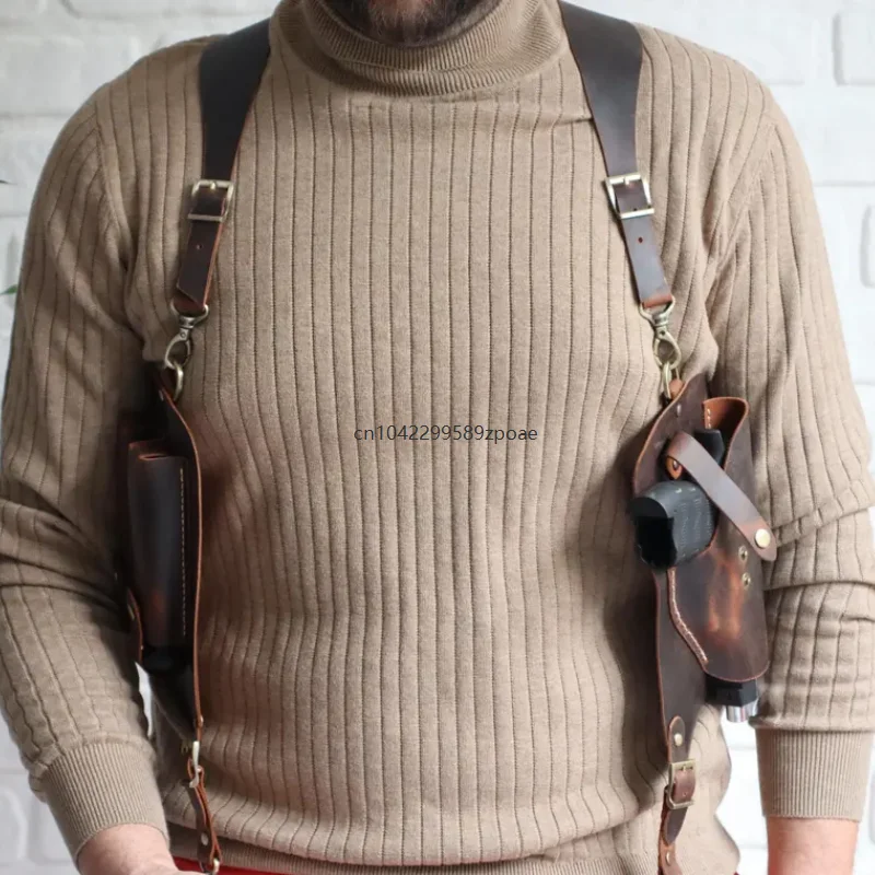 

Concealed Underarm Holster Bag Vintage Fanny Cosplay Magazine Tactical Pack Steampunk Multifunctional Double Wallet Pocket
